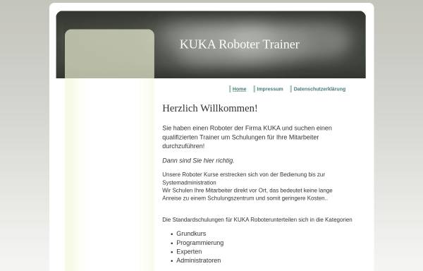 Vorschau von www.roboter-trainer.de, Roboter-Trainer Bendlin