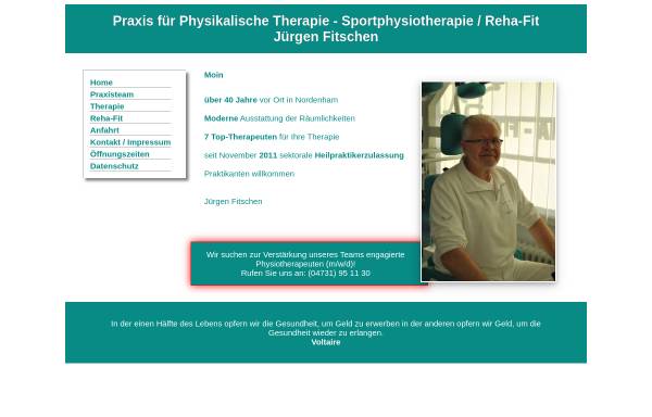 Vorschau von www.praxis-fitschen.de, Praxis für Physikalische Therapie J. Fitschen