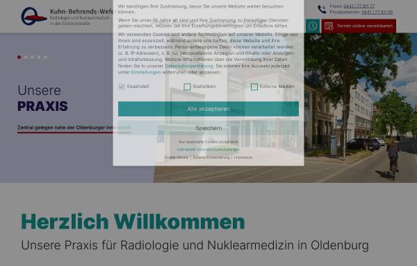 Vorschau von www.radiologie-kuhn.de, Praxisgemeinschaft Dres. Kuhn, Steen und Partner
