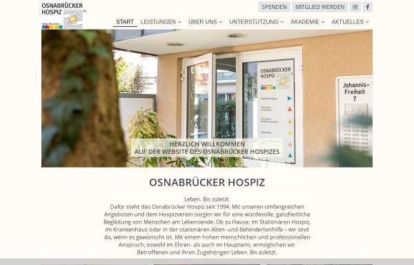 Vorschau von www.osnabruecker-hospiz.de, Osnabrücker Hospiz e.V.