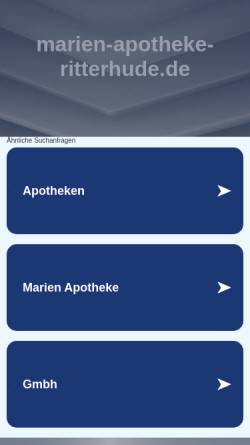 Vorschau der mobilen Webseite www.marien-apotheke-ritterhude.de, Marien-Apotheke