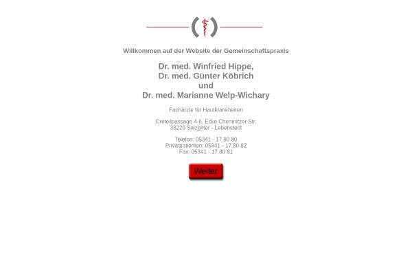 Vorschau von www.hautzentrum-salzgitter.de, Dres. Hippe, Köbrich und Welp-Wichary