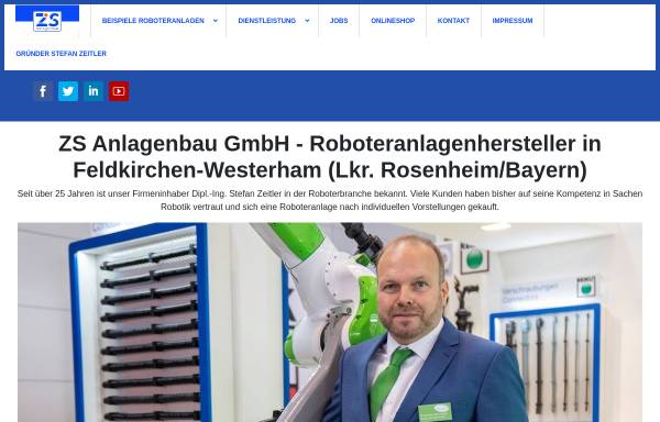 Vorschau von www.zs-anlagenbau.de, ZS Automation GmbH & Co. KG