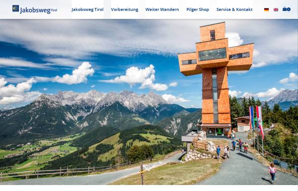 Vorschau von www.jakobsweg-tirol.net, Jakobsweg in Tirol