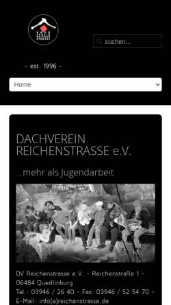 Vorschau der mobilen Webseite www.reichenstrasse.de, Dachverein Reichenstrasse