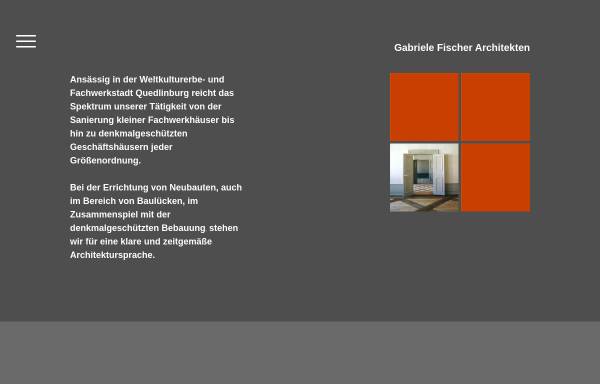 Vorschau von www.gabrielefischer-architekten.de, Gabriele Fischer Architekten