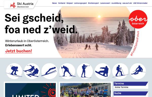 Vorschau von www.skiverband-ooe.at, Oberösterreichischer Skiverband LSV-OÖ