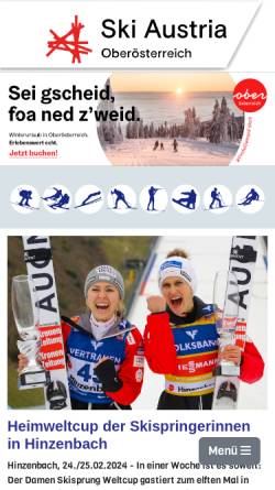 Vorschau der mobilen Webseite www.skiverband-ooe.at, Oberösterreichischer Skiverband LSV-OÖ