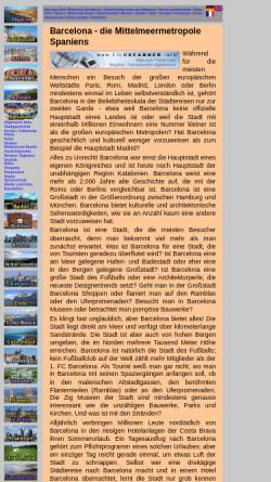 Vorschau der mobilen Webseite www.urlaube.info, Barcelona - Die Mittelmeermetropole Spaniens [Patrick Wagner]