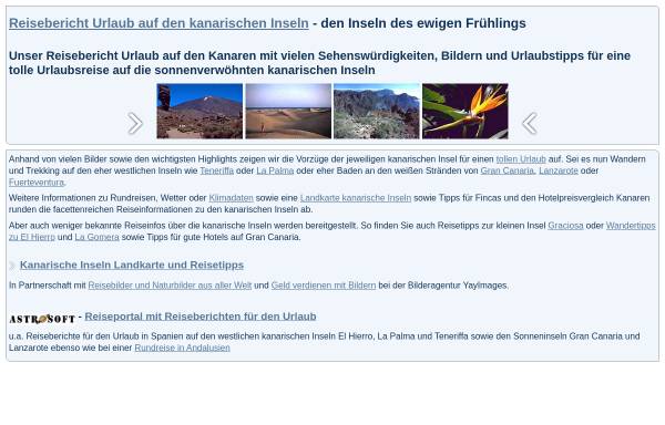 Vorschau von astrosoft.de, Reisebericht mit Bildern, Tipps und Informationen