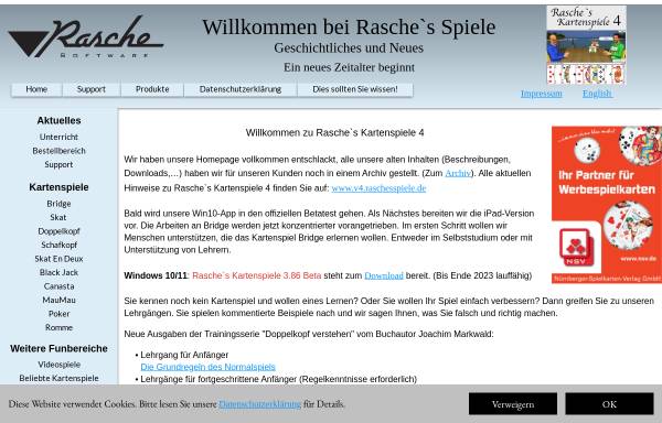 Vorschau von www.raschesspiele.de, Rasche Software, Andrea Rasche