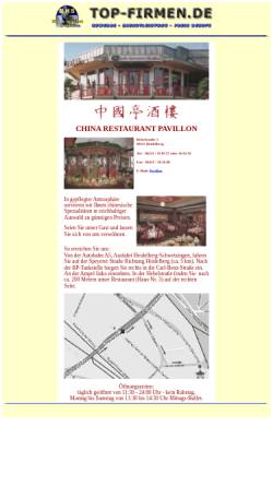 Vorschau der mobilen Webseite www.top-firmen.de, China Restaurant Pavillon