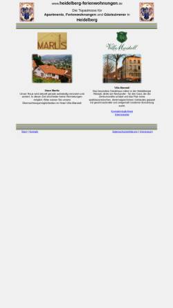 Vorschau der mobilen Webseite www.heidelberg-ferienwohnungen.de, Haus Marlis
