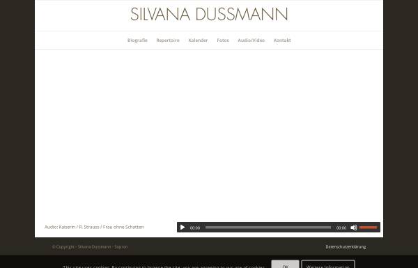 Vorschau von www.silvanadussmann.com, Dussmann, Silvana