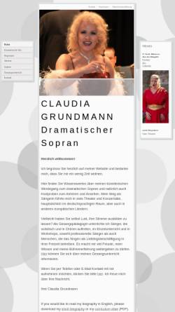 Vorschau der mobilen Webseite www.claudia-grundmann.ch, Grundmann, Claudia