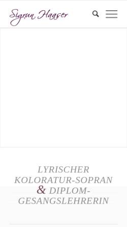 Vorschau der mobilen Webseite www.sigrunhaaser.de, Haaser, Sigrun