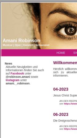 Vorschau der mobilen Webseite amanirobinson.de, Robinson, Amani