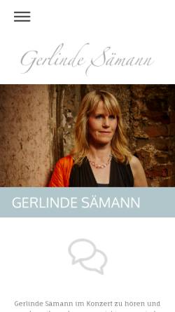 Vorschau der mobilen Webseite gerlinde-saemann.de, Sämann, Gerlinde