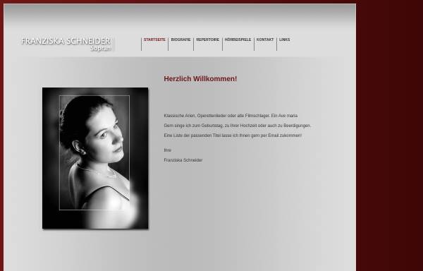 Vorschau von www.franziska-schneider-sopran.de, Schneider, Franziska