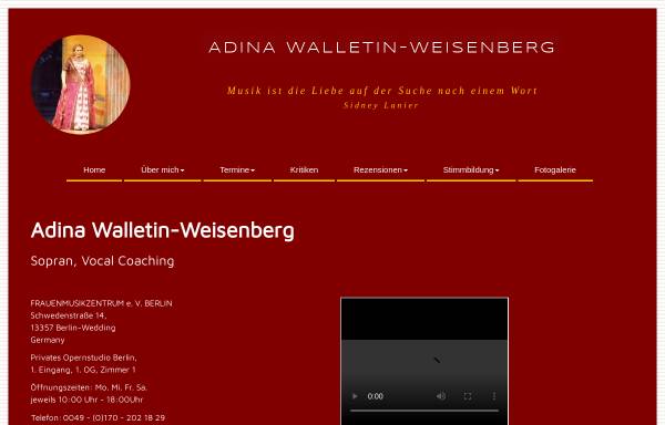 Vorschau von www.walletin-weisenberg.de, Walletin-Weisenberg, Adina
