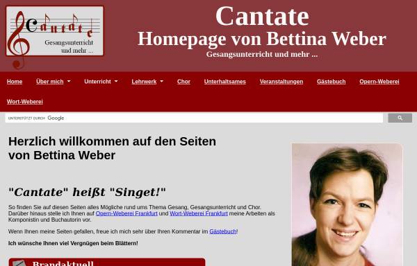 Vorschau von cantate-net.de, Weber, Bettina