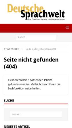 Vorschau der mobilen Webseite deutschesprachwelt.de, Artikel: Norwegen als Sprachvorbild?