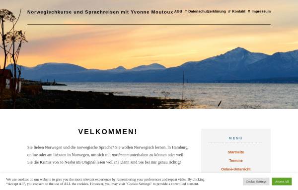 Vorschau von www.norwegischkurse.com, Yvonne Moutoux M.A. - Norwegischkurse