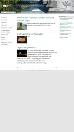Vorschau der mobilen Webseite www.finnougristik.uni-muenchen.de, Institut für Finnougristik/Uralistik an der Universität München