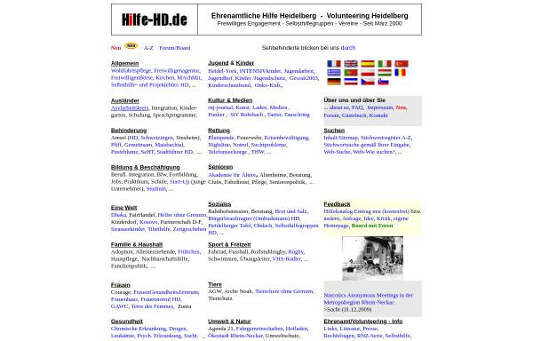 Vorschau von www.hilfe-hd.de, Ehrenamtliche Hilfe Heidelberg