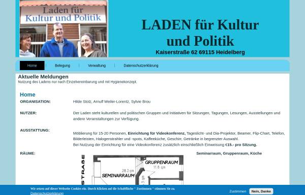 Vorschau von www.laden-k-p-hd.de, Laden für Kultur und Politik