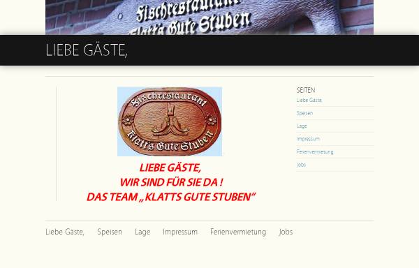 Vorschau von www.klattsgutestuben.de, Klatt's gute Stuben