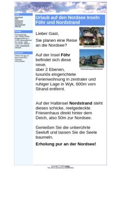 Vorschau der mobilen Webseite www.foehr-ferienwohnung.de, Patrick Bäßler-Raden