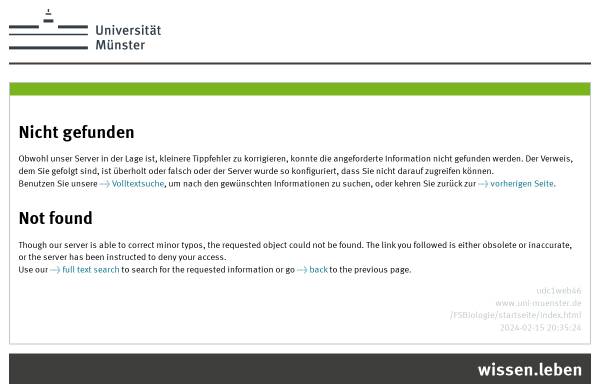Vorschau von www.uni-muenster.de, Westfälische Wilhelms-Universität Münster