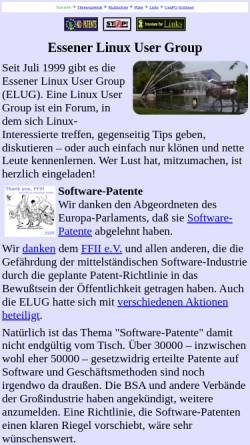 Vorschau der mobilen Webseite www.elug.de, Essen - ELUG