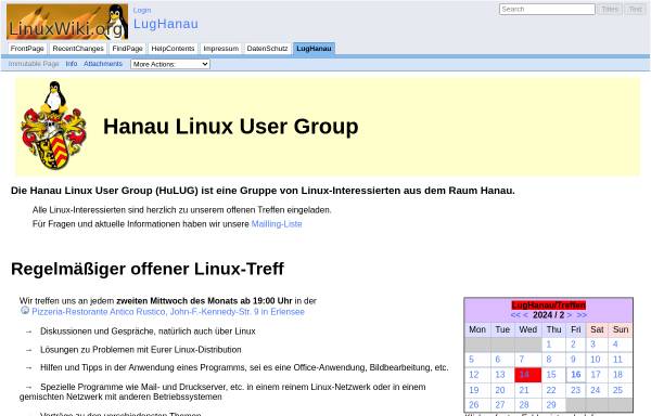 Vorschau von linuxwiki.de, Hanau - HuLug
