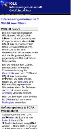 Vorschau der mobilen Webseite iglu.sourceforge.net, Lünen - IGLU