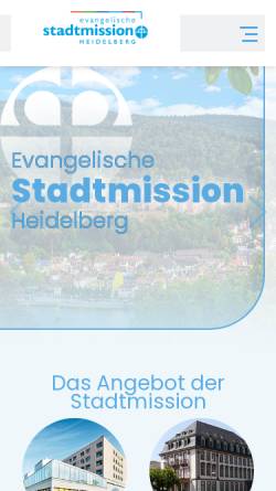 Vorschau der mobilen Webseite www.stadtmission-hd.de, Evang. Stadtmission Heidelberg e. V.