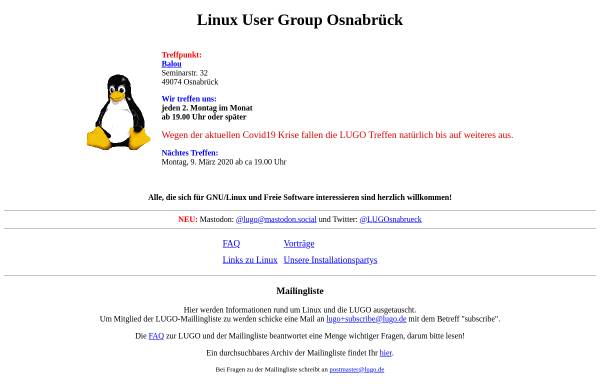 Vorschau von www.lugo.de, Osnabrück - LUGO