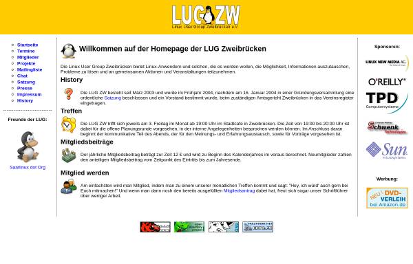 Vorschau von www.lug-zw.de, Zweibrücken - Linux User Group