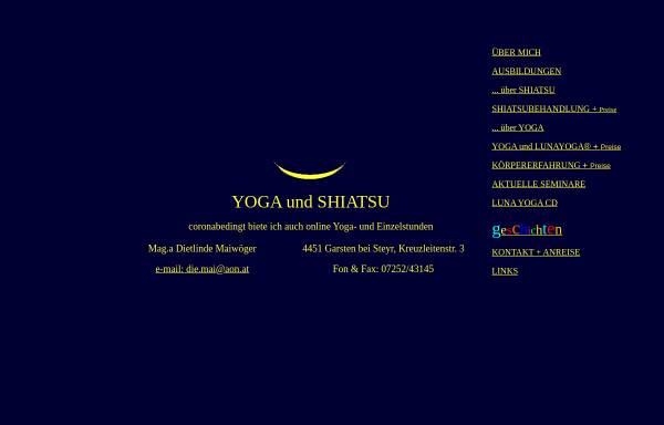 Vorschau von www.shiatsu-yoga.at, Maiwöger Dietlinde