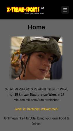 Vorschau der mobilen Webseite x-treme-sports.at, X-Treme-Sports
