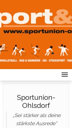 Vorschau der mobilen Webseite www.sportunion-ohlsdorf.at, Sportunion Ohlsdorf