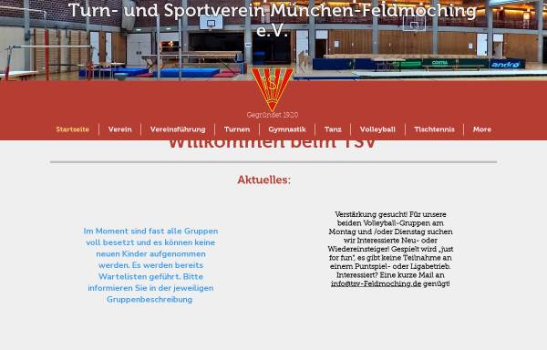 Vorschau von www.tsv-feldmoching.de, TSV-Feldmoching