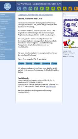 Vorschau der mobilen Webseite www.tgwh.de, Turngemeinde Würzburg Heidingsfeld
