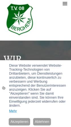 Vorschau der mobilen Webseite www.tv08-bergheim.de, TV 08 Bergheim