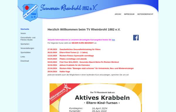 Vorschau von www.tvrheinbrohl.de, TV Rheinbrohl