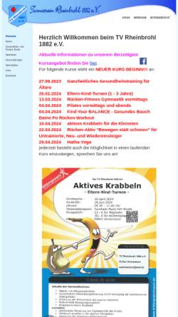 Vorschau der mobilen Webseite www.tvrheinbrohl.de, TV Rheinbrohl