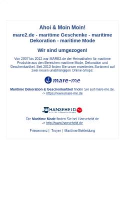 Vorschau der mobilen Webseite www.mare2.de, Preuss & Knorr GbR