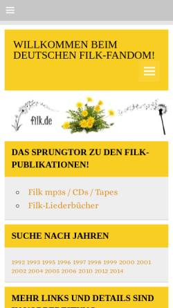 Vorschau der mobilen Webseite www.filk.de, filk.de