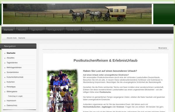 Vorschau von www.postkutschenreisen.de, H. Deutschkämer